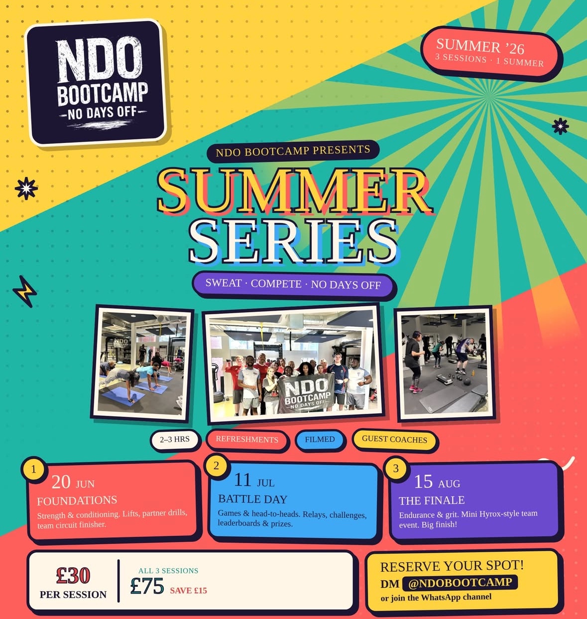 NDO Summer Series 2026 event poster